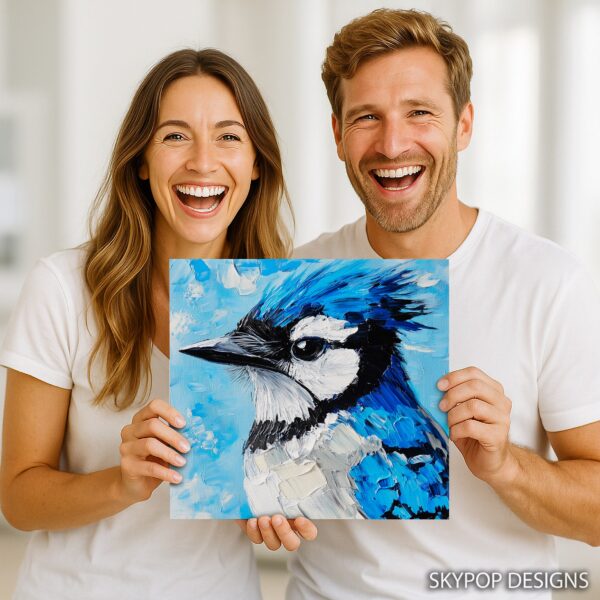 Blue Jay Portrait Art