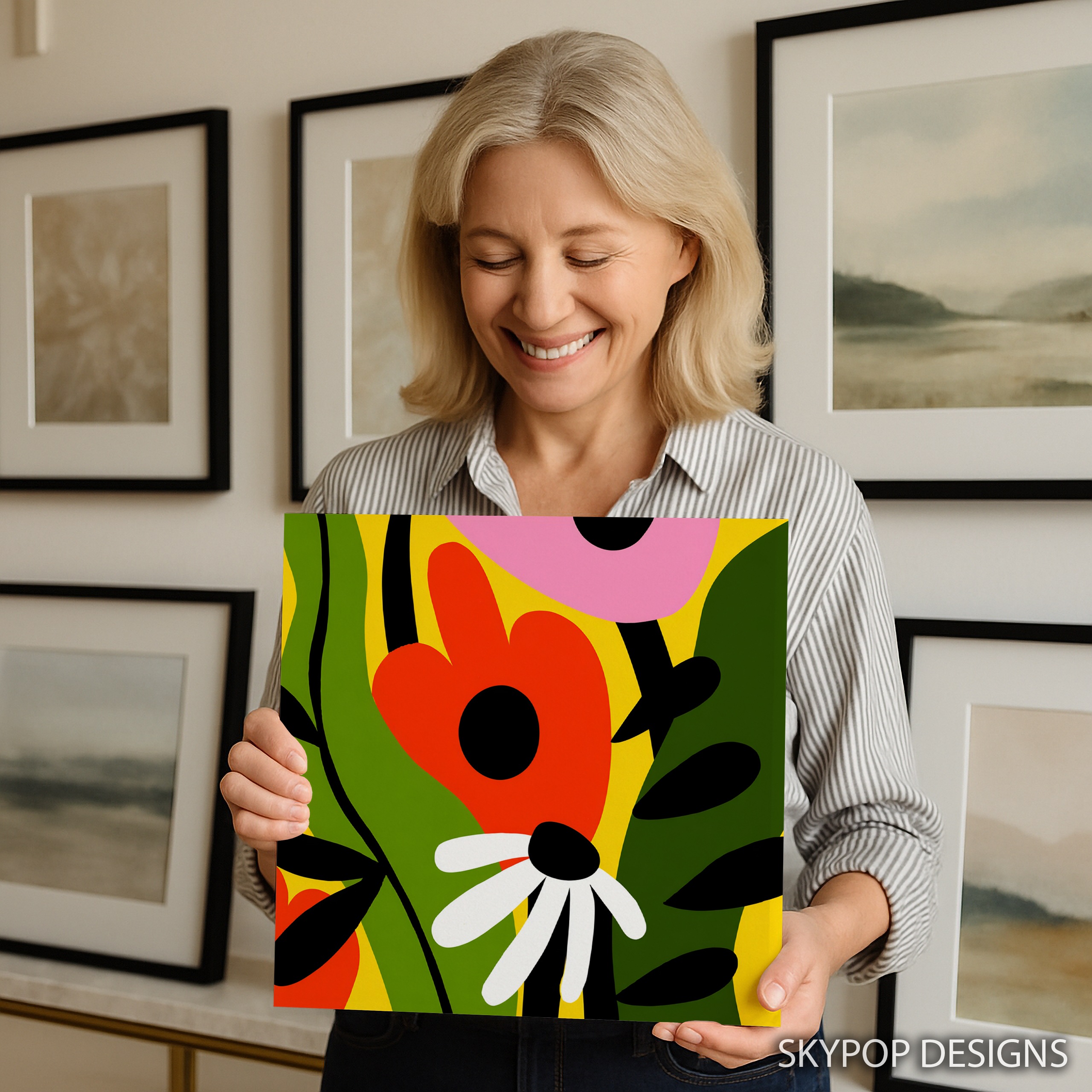 9.jpg Vibrant Geometric Floral Art