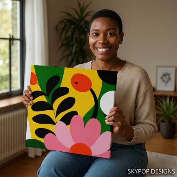 Vibrant Botanical Shapes Art