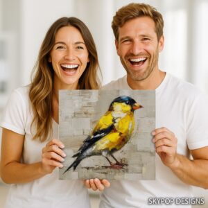 Yellow Goldfinch Art
