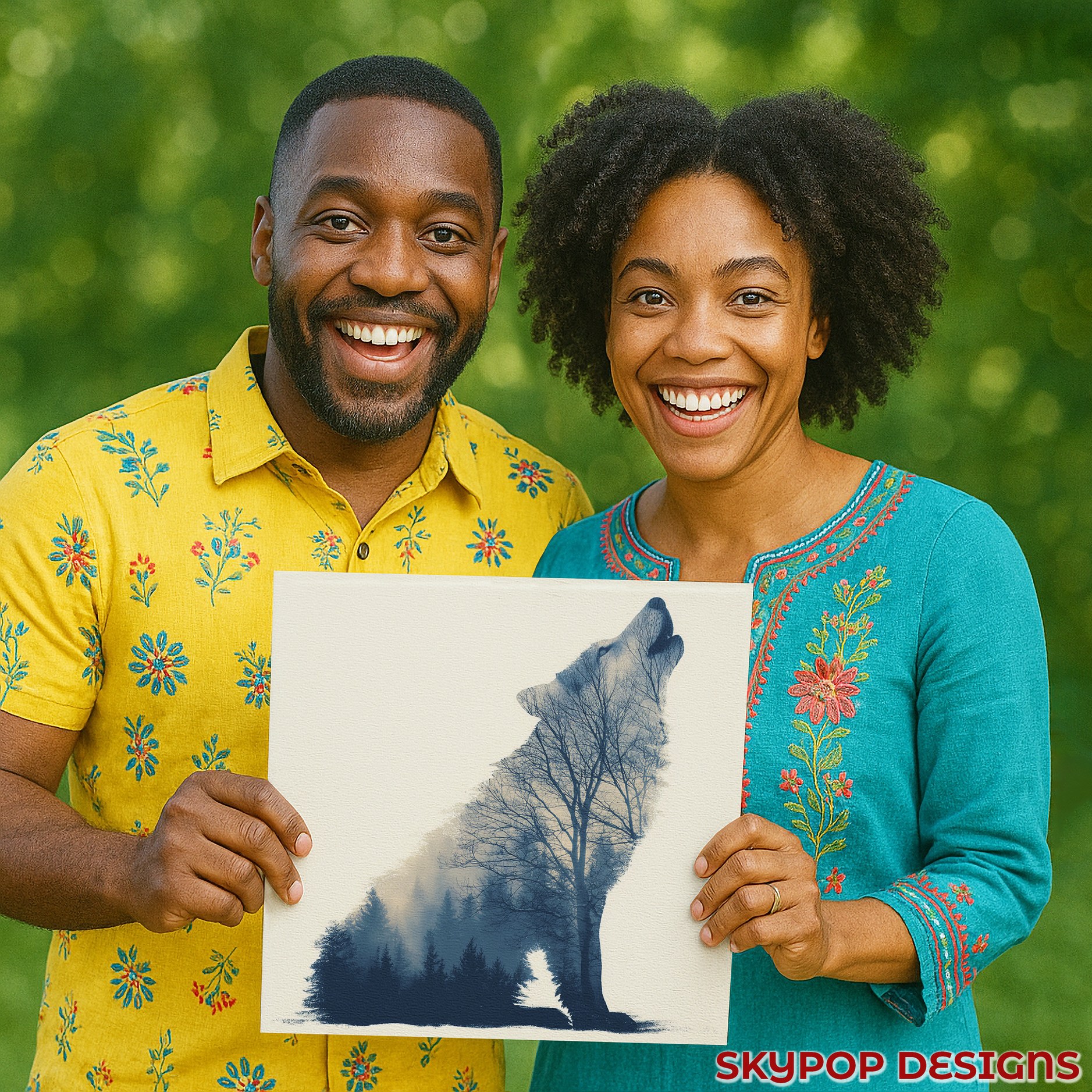 9.jpg Wolf Forest Art
