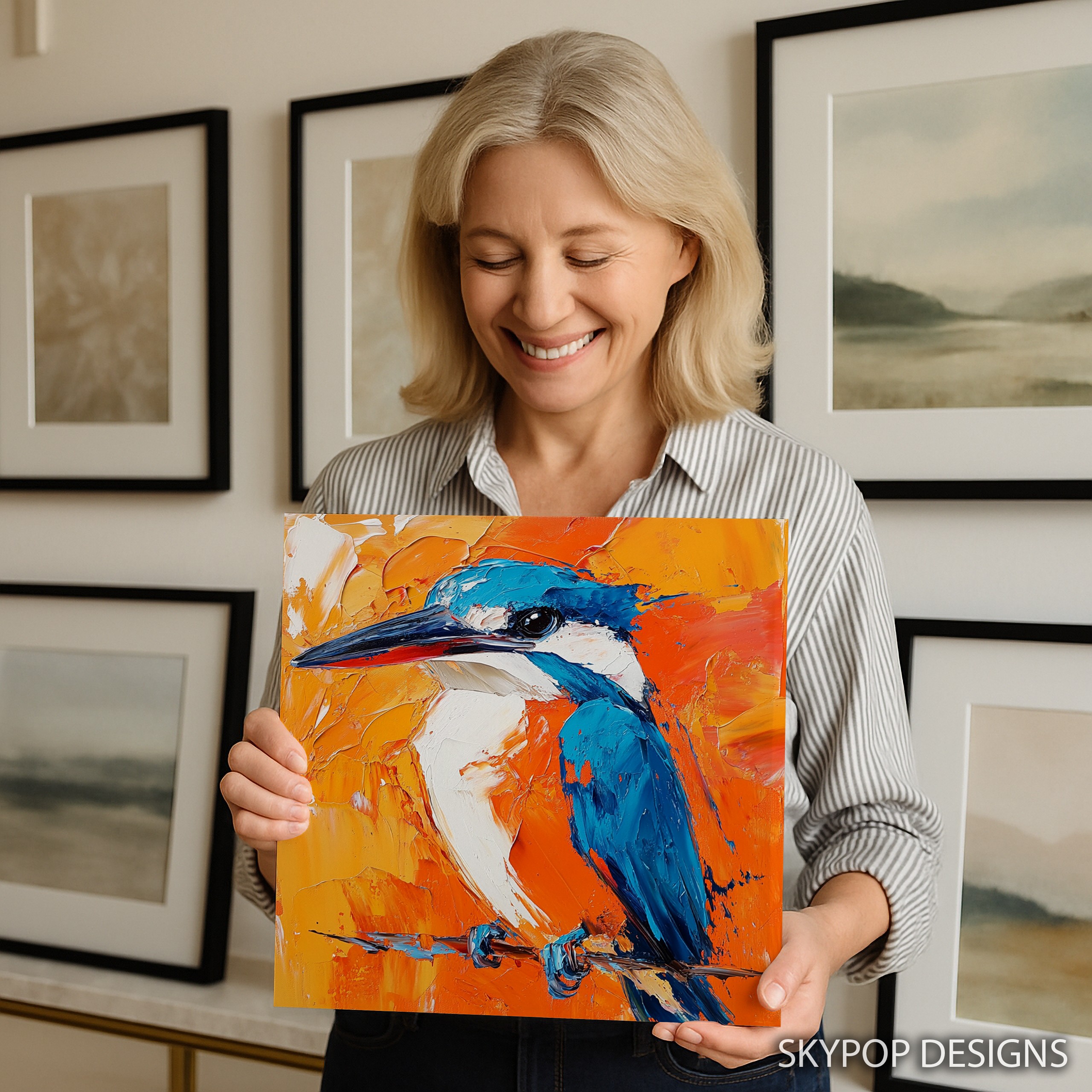 9.jpg Kingfisher Bird Art