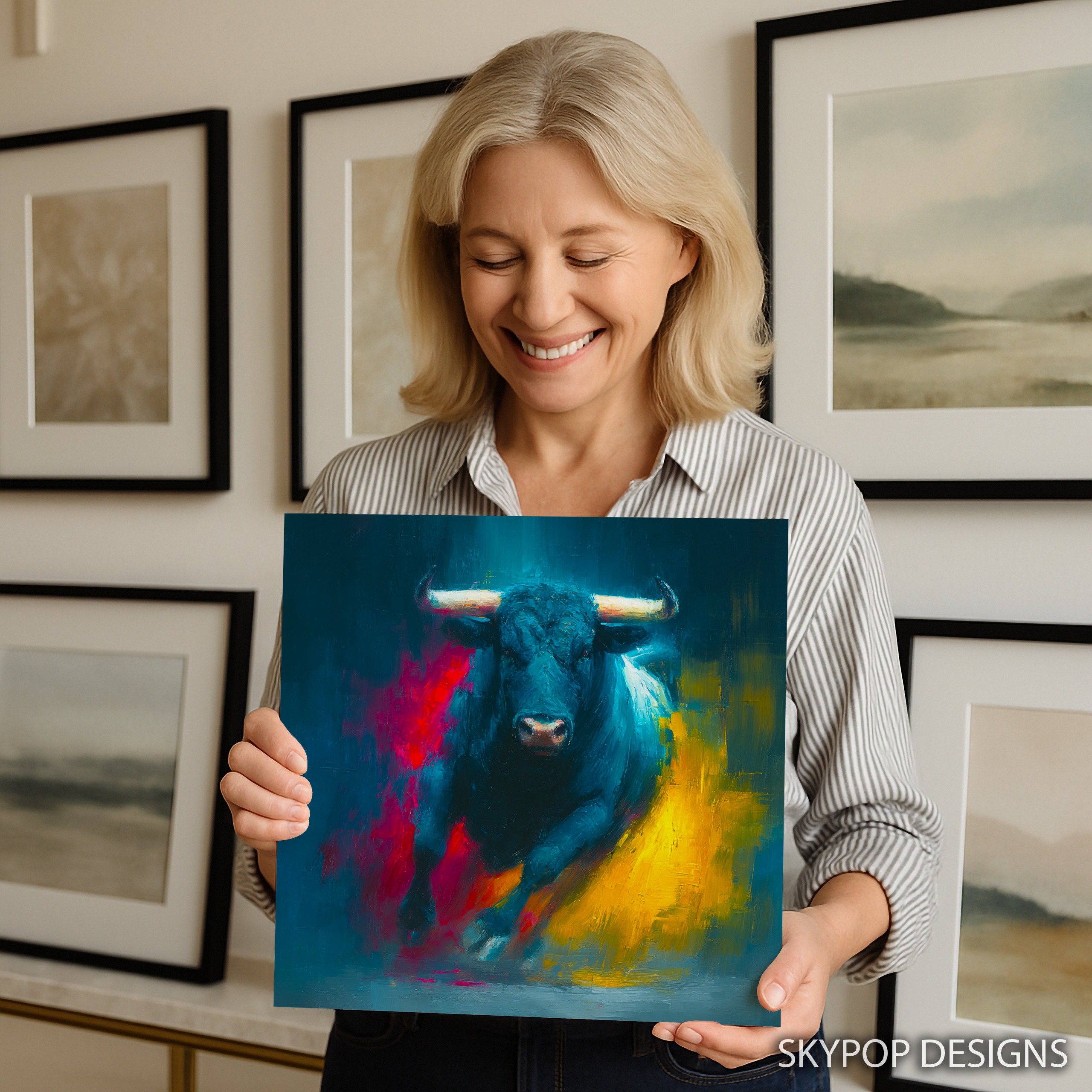 9.jpg Bull Wall Art