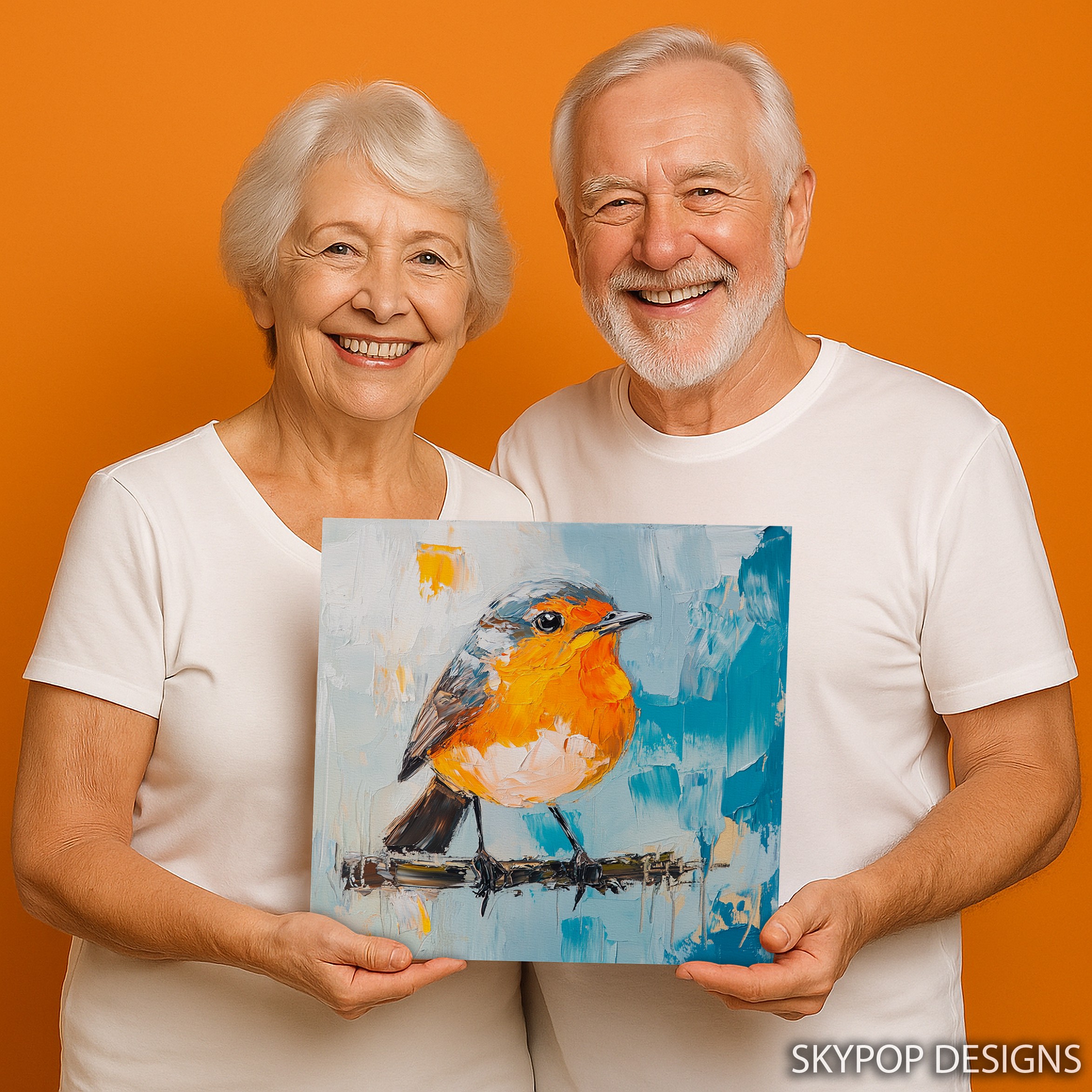 9.jpg Orange Robin Art