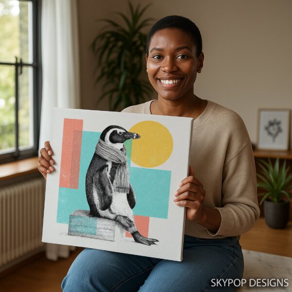 Penguin Scarf Art