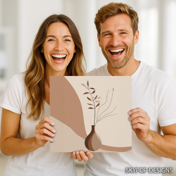 Minimalist Botanical Vase Art