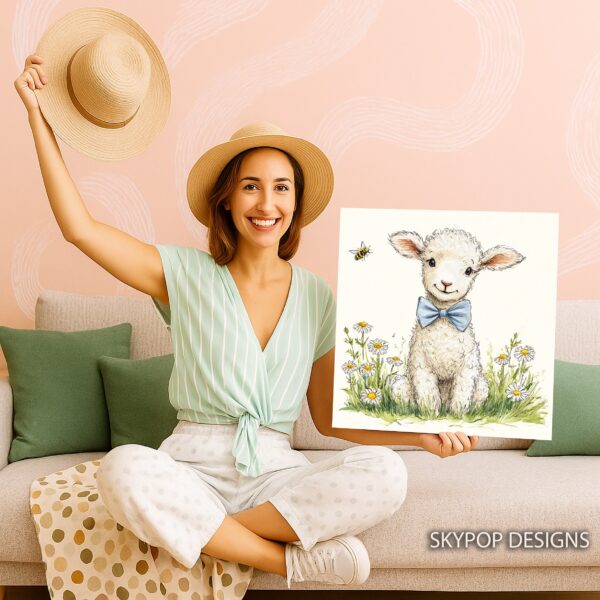 Lamb Bow Tie Art