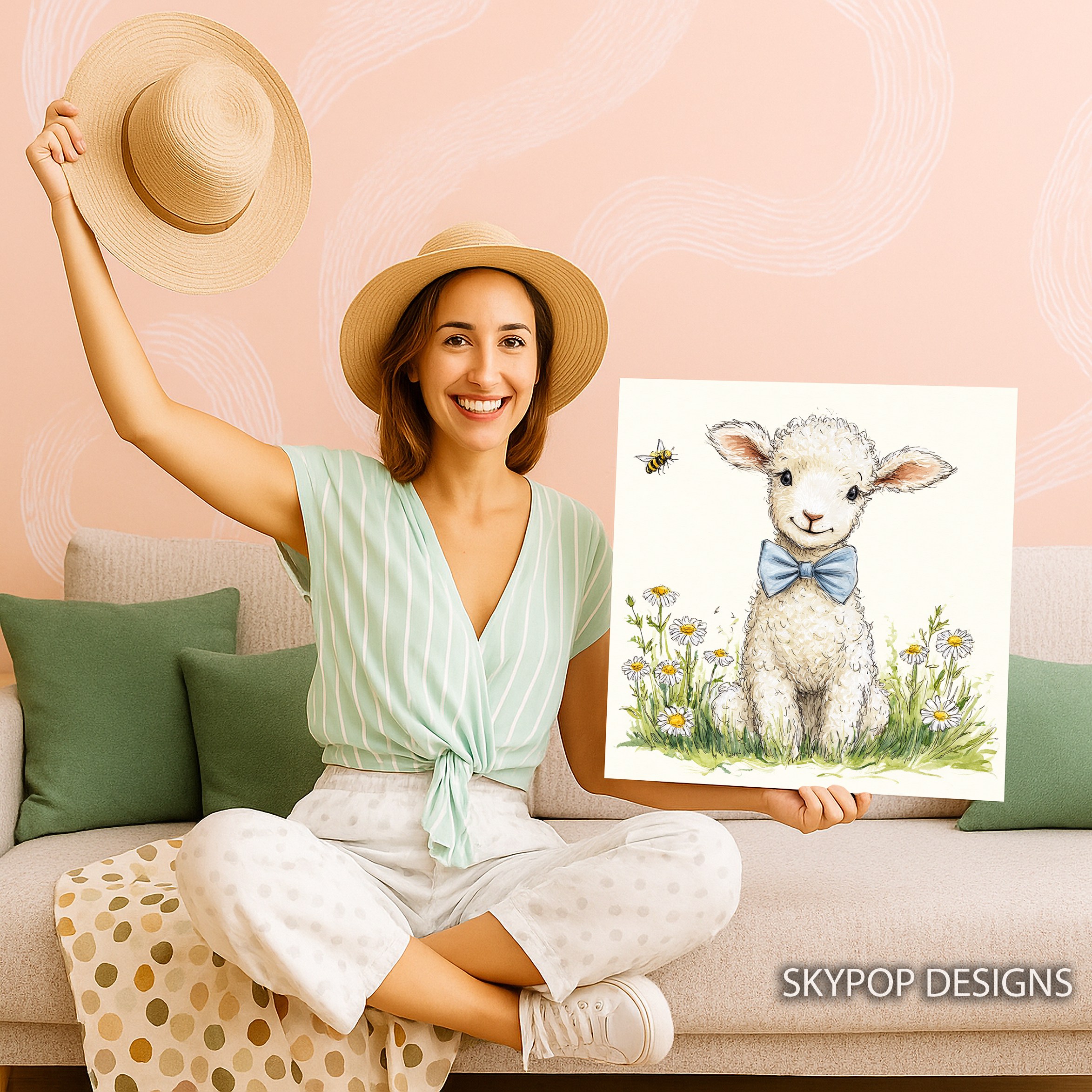 9.jpg Lamb Bow Tie Art