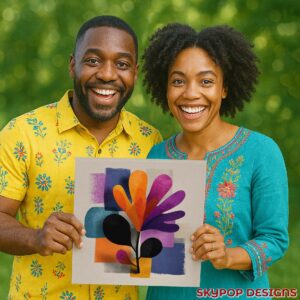 Vibrant Bloom Abstract Art