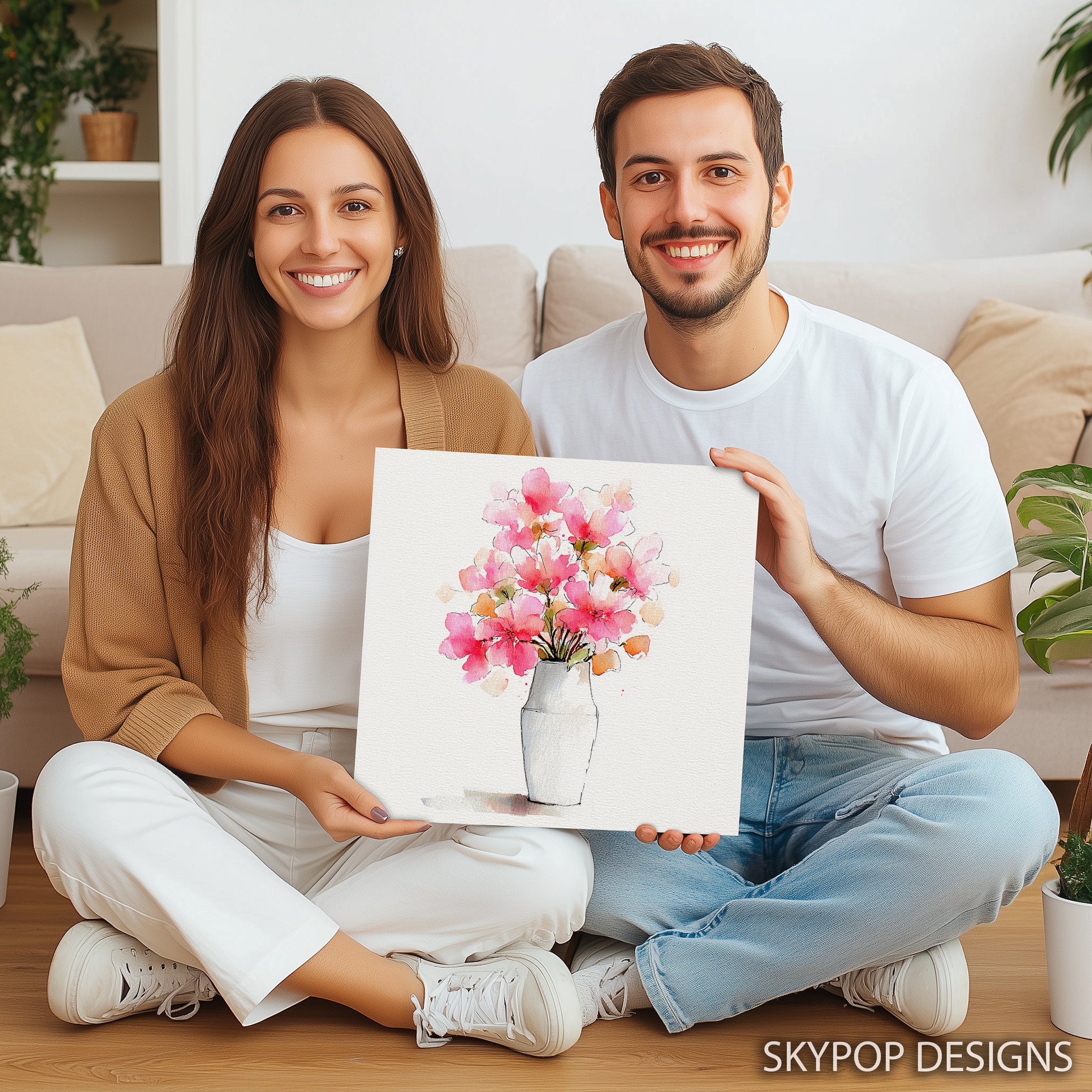 9.jpg Pink Blossoms Vase Art