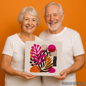 Tropical Abstract Shapes Art
