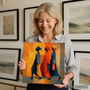 Vibrant Silhouettes Art