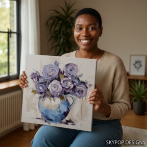 Lavender Roses Art