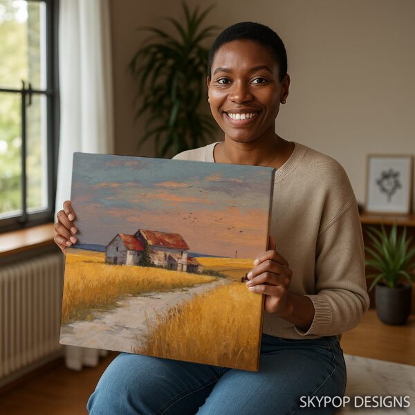 Golden Wheat Field Art