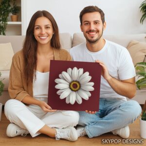 White Daisy Art