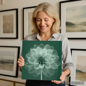 Dahlia Bloom Art