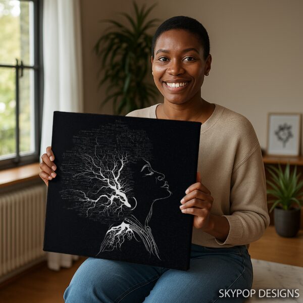 Neural Network Silhouette Art
