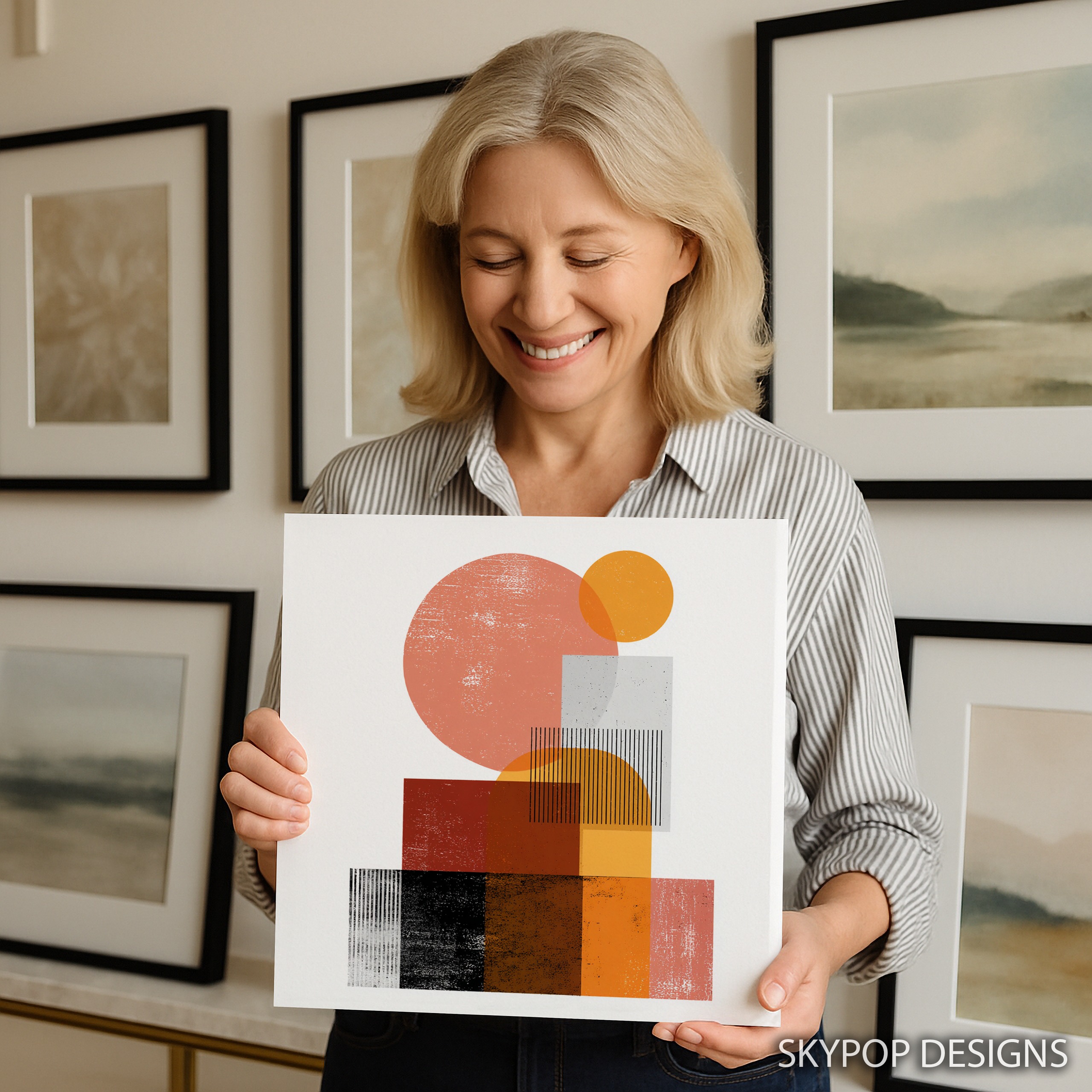 9.jpg Geometric Sunset Art