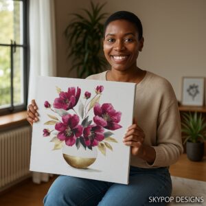 Magenta Bloom Art