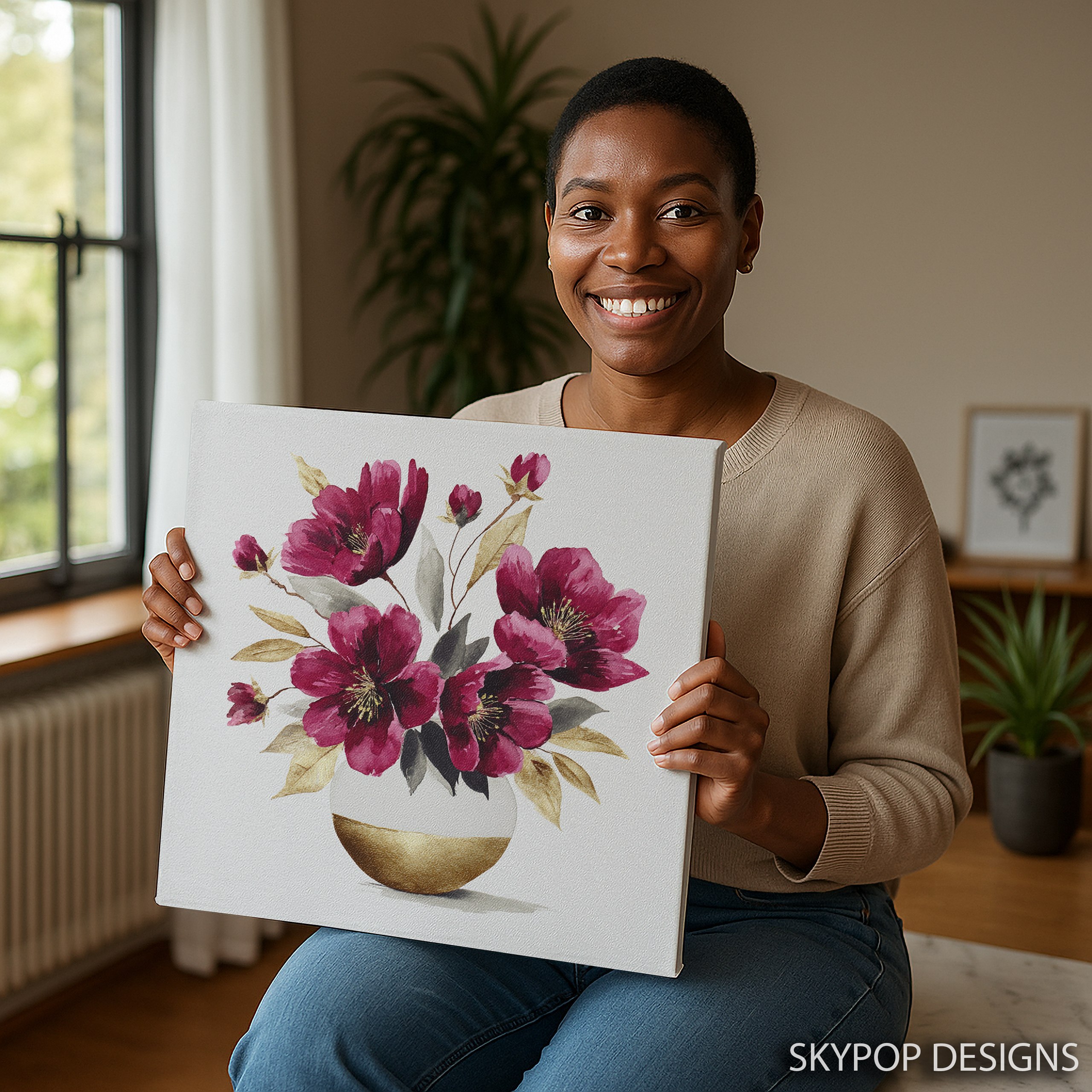 9.jpg Magenta Bloom Art