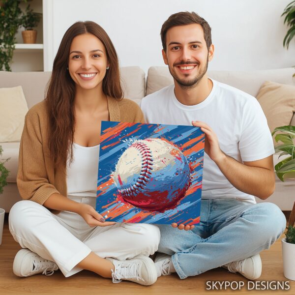 Dynamic Baseball Art