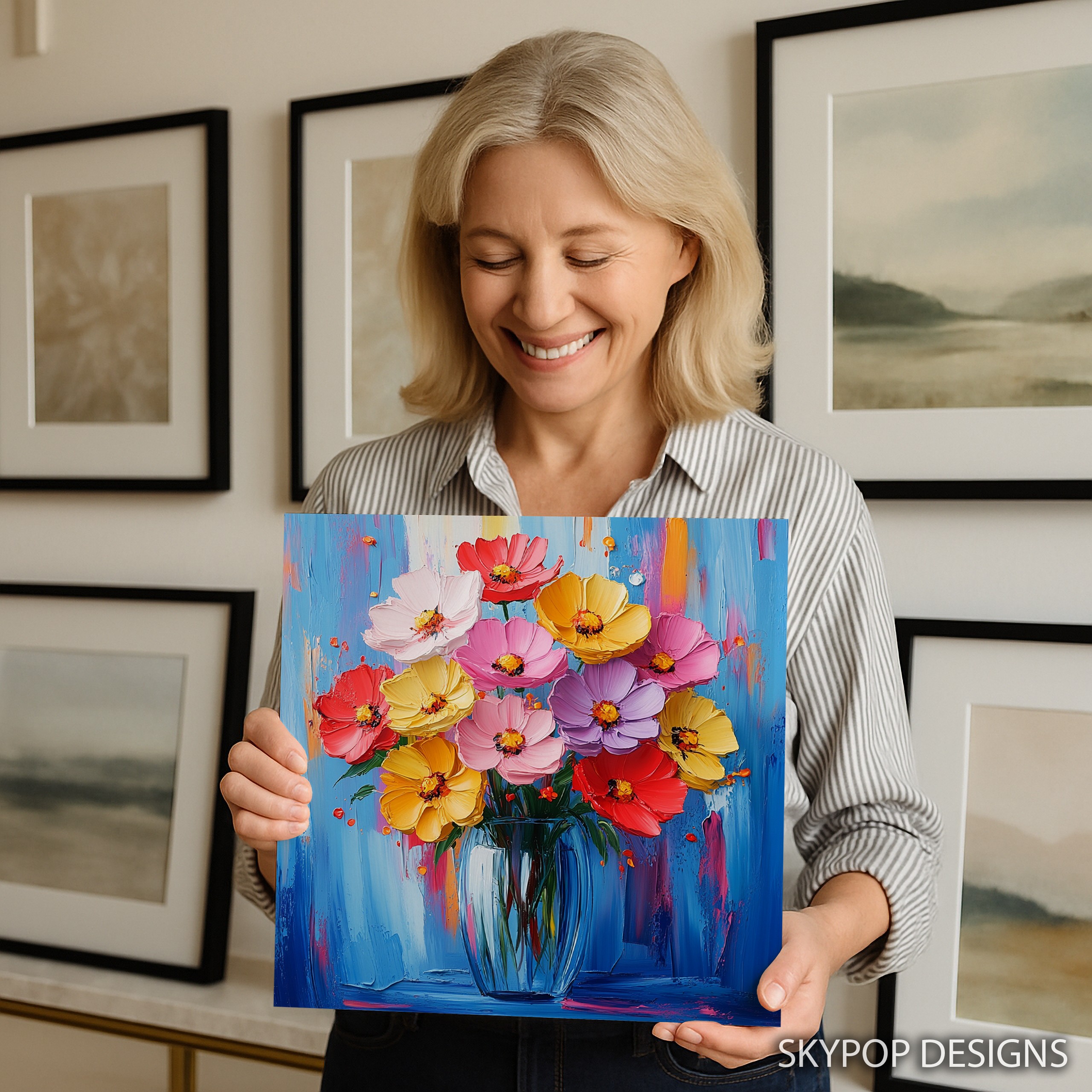9.jpg Vibrant Flower Bouquet Art