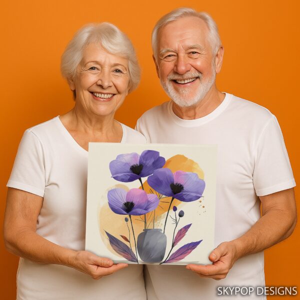 Purple Poppy Art