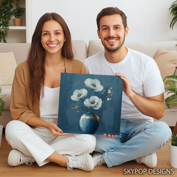 Elegant White Poppy Art
