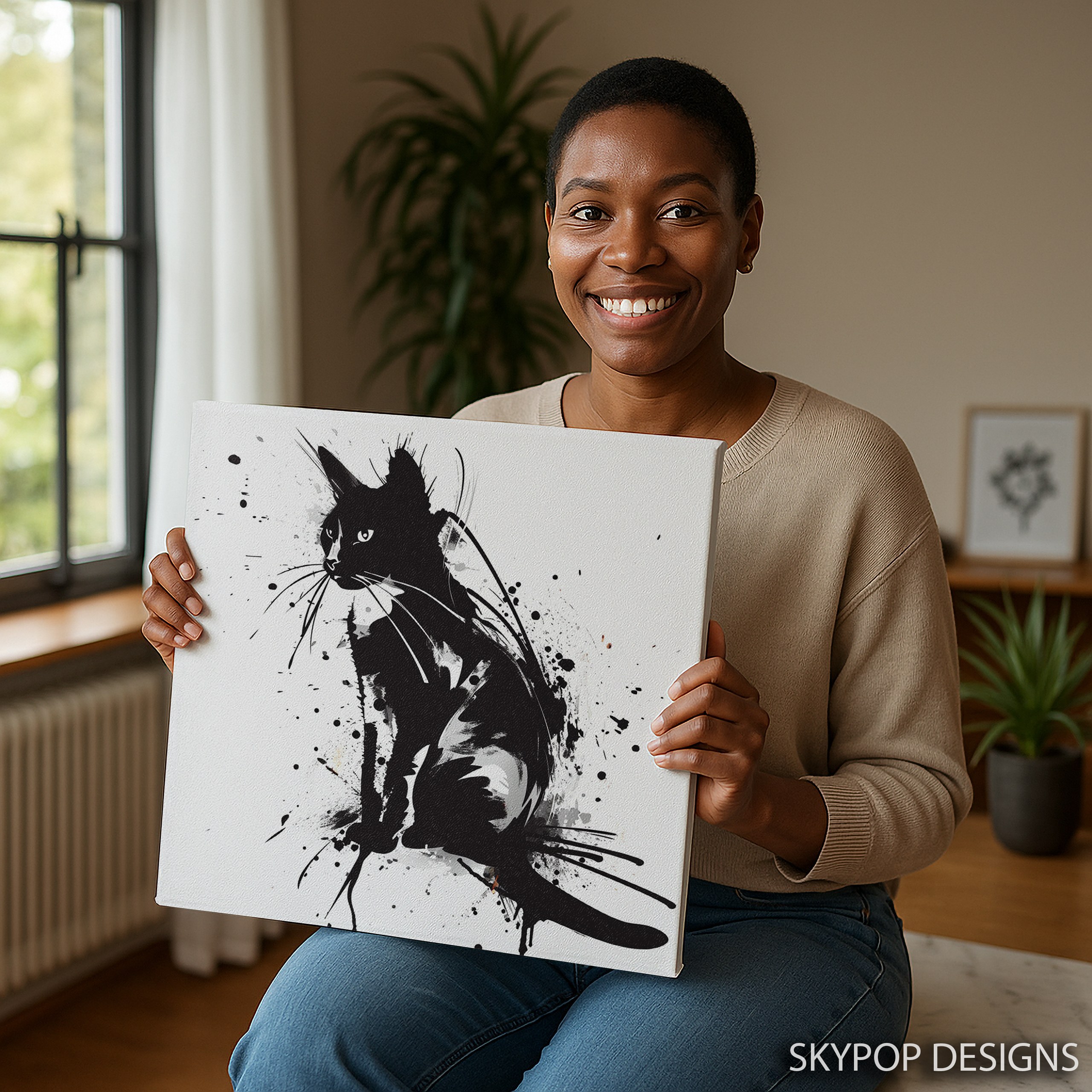 9.jpg Black Cat Ink Art