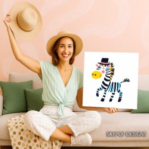 Zebra Hat Art