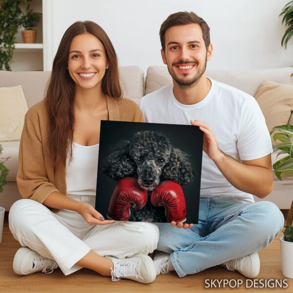 Boxing Poodle Art