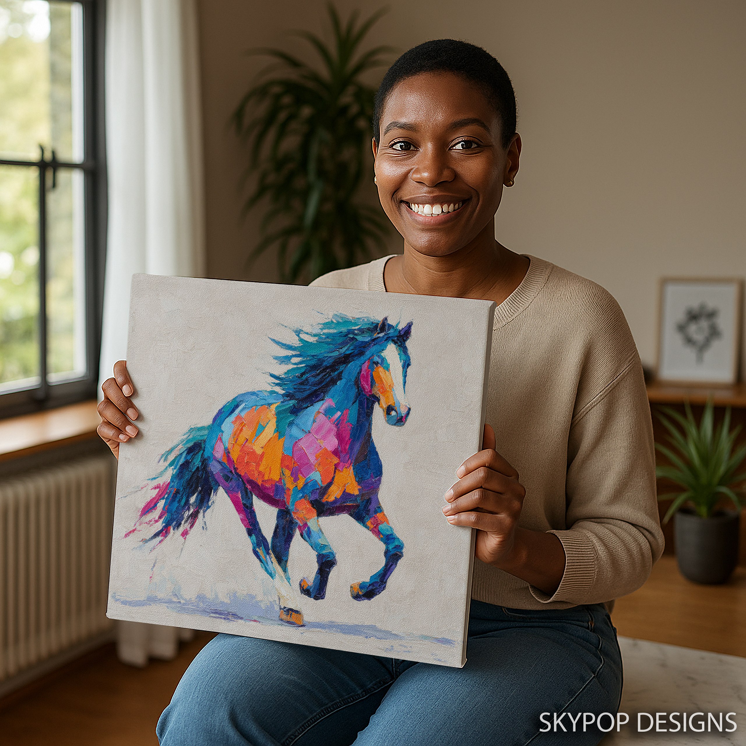 9.jpg Colorful Horse Art