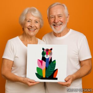 Colorful Tiger Art