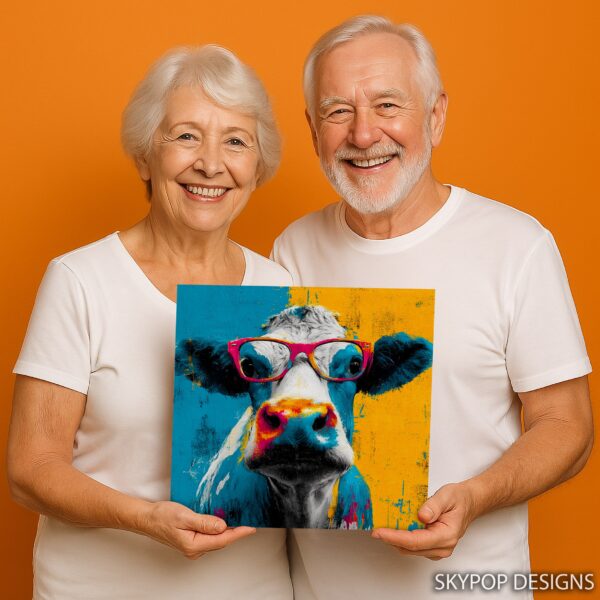 Colorful Cow Art