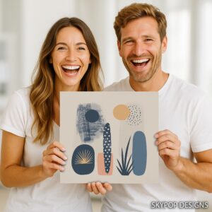 Abstract Desert Oasis Art