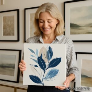 Blue Leaf Art