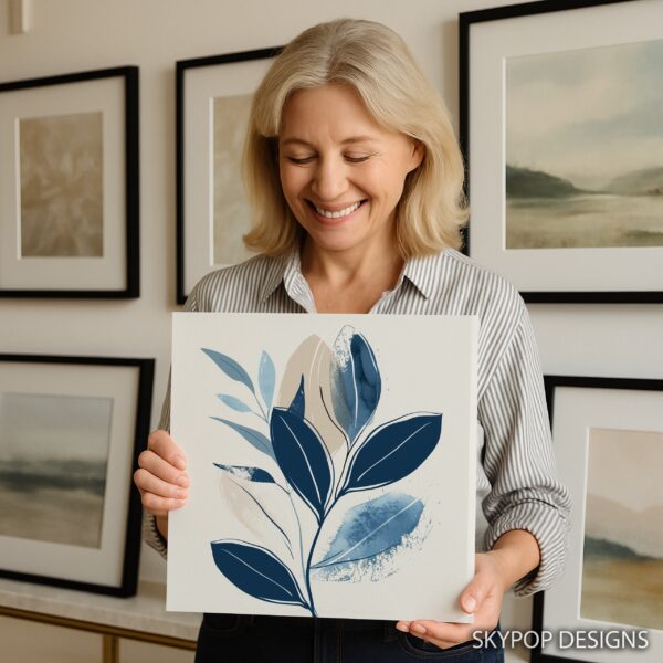 Blue Leaf Art