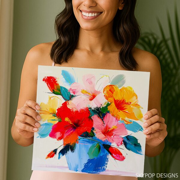 Tropical Hibiscus Bouquet Art