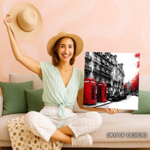 London Telephone Booth Art