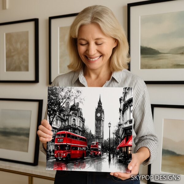 London Red Bus Art