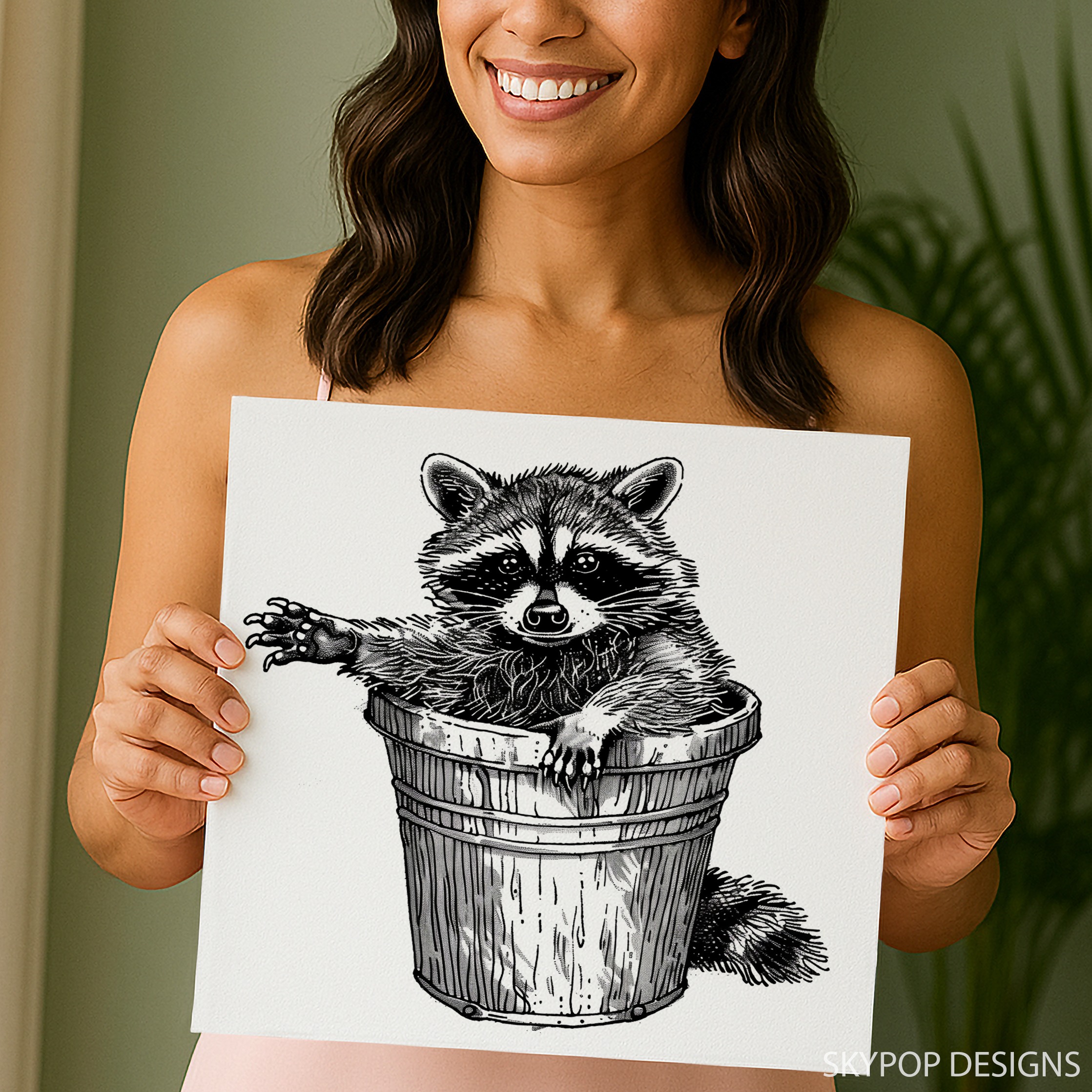 9.jpg Raccoon Art