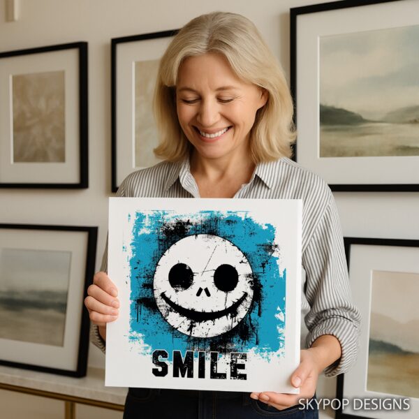 Grunge Smiley Face Art
