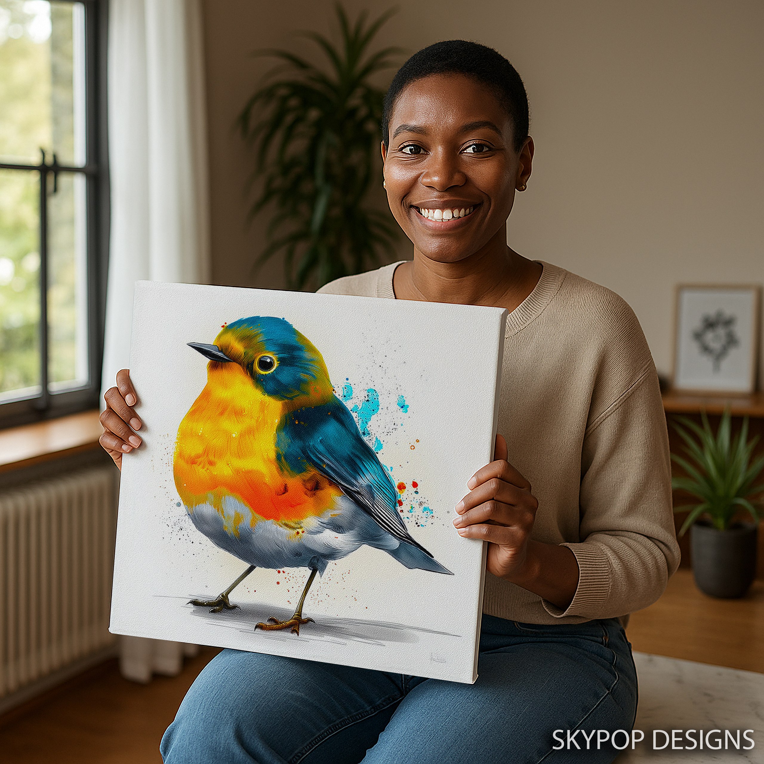 9.jpg Colorful Bird Art