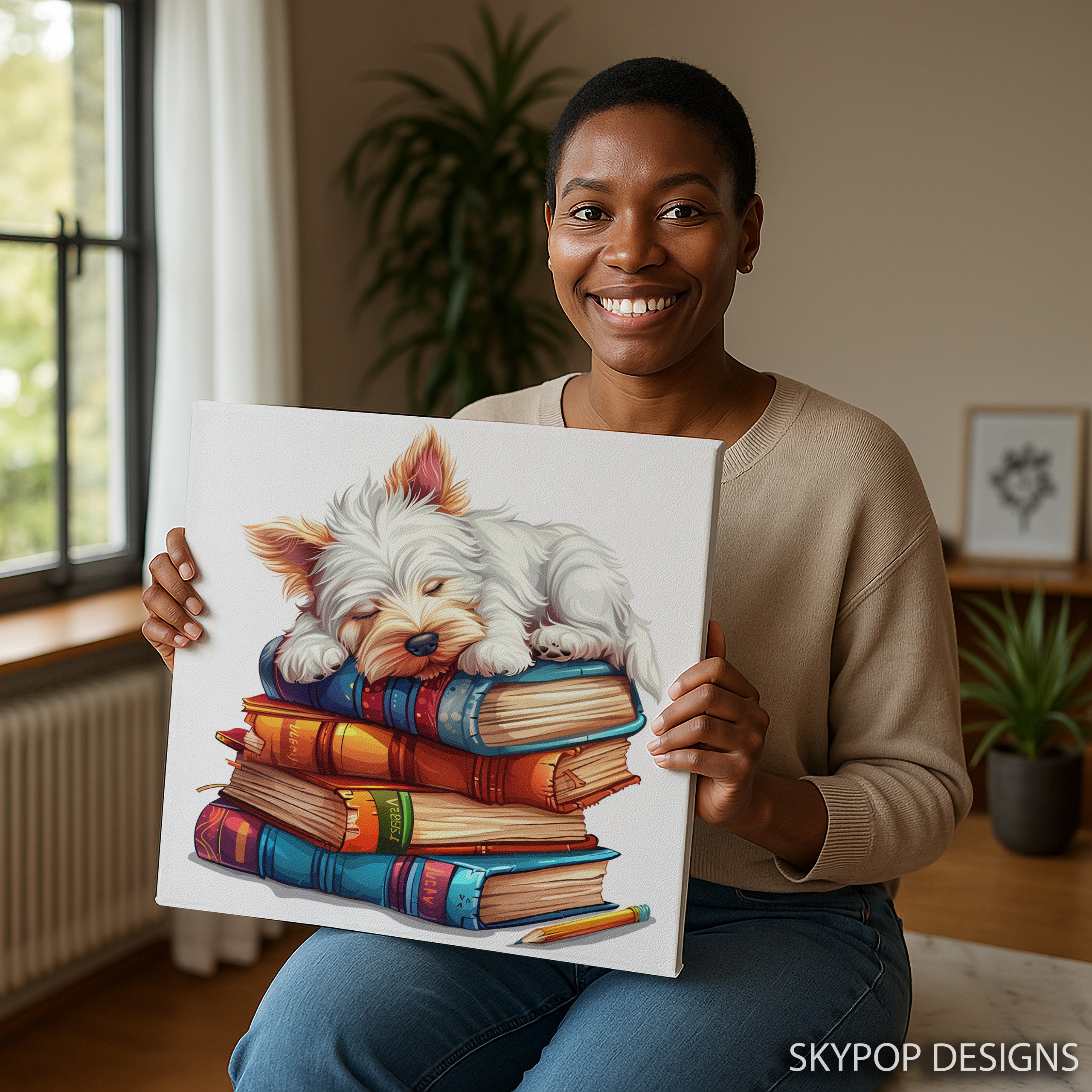 9.jpg Westie Dog Art