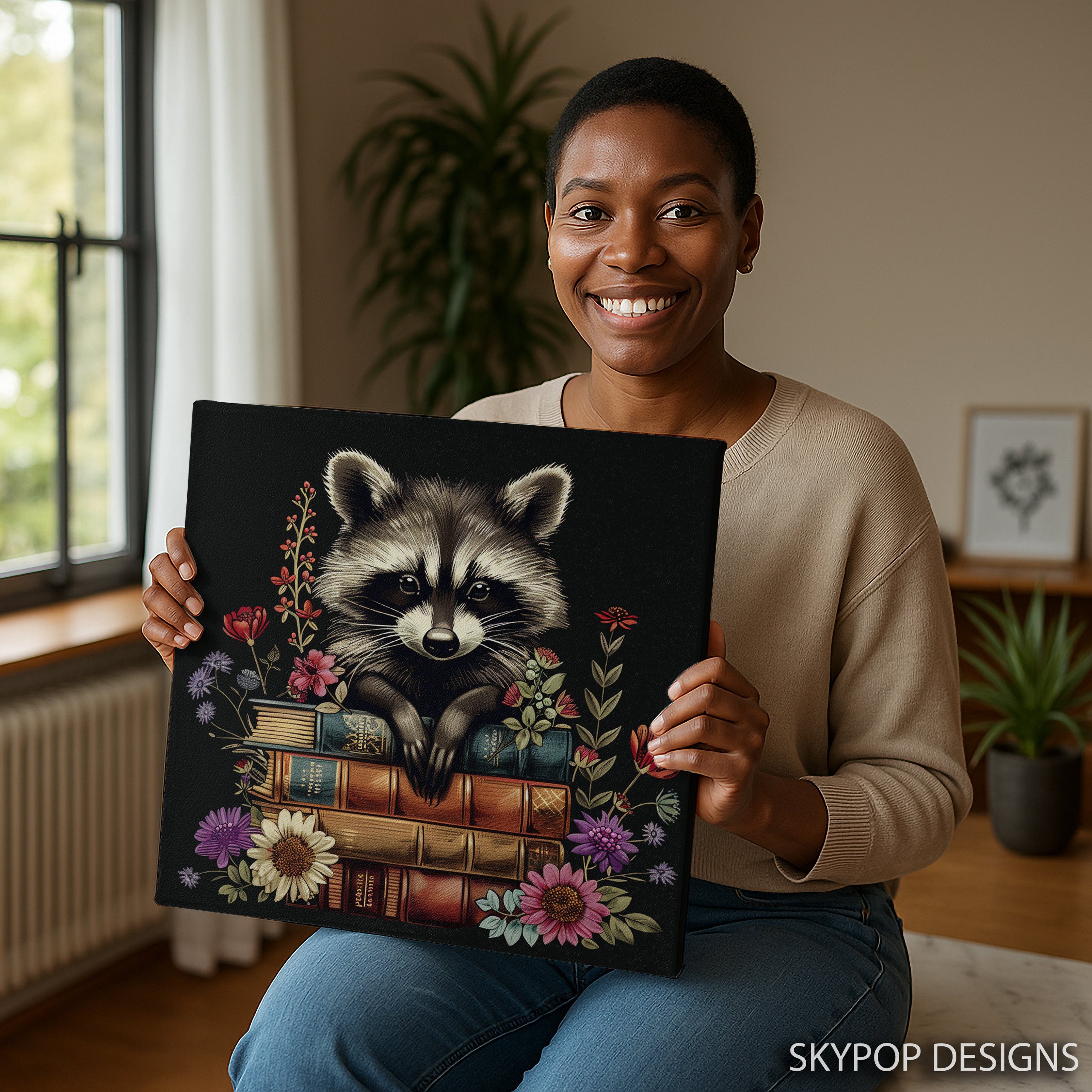 9.jpg Raccoon Book Art