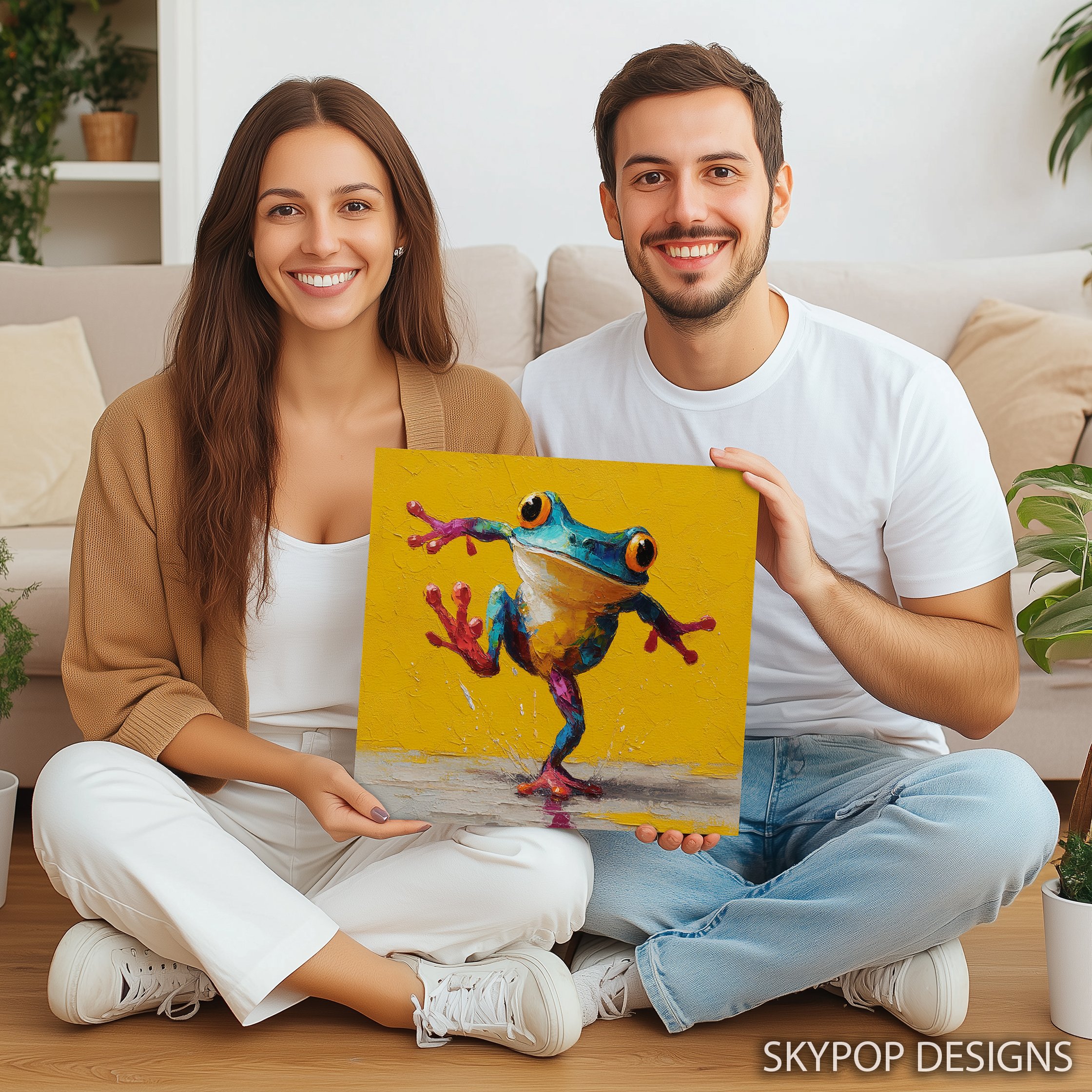 9.jpg Colorful Frog Art
