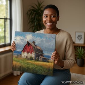 Rustic Red Barn Art