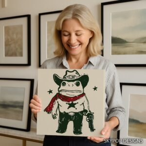 Cowboy Frog Art