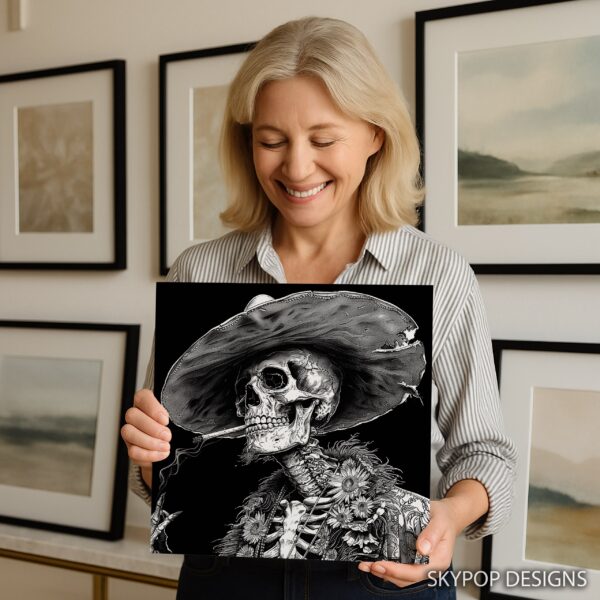 Skull Sombrero Art