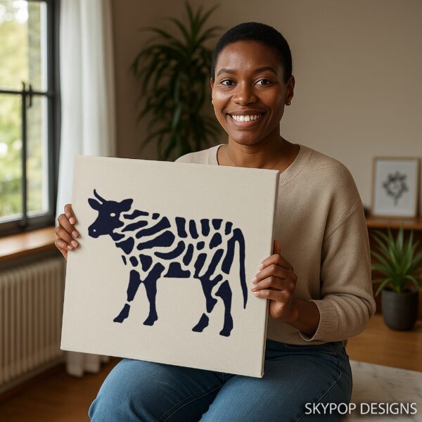 Cow Silhouette Art